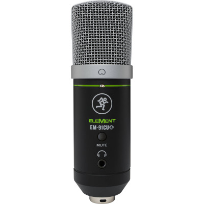 Mackie EM-91CU+ Micro USB à condensateur Sortie casque, mute
