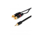 Tesca Cordon Amazone Jack 3,5 St M / 2 RCA M 20M