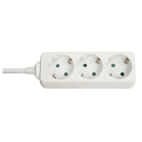 Lindy Multiprise 3 prises Schuko, blanc