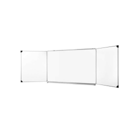 Ulmann Tableau scolaire triptyque special VP Alu blanc 120x200cm