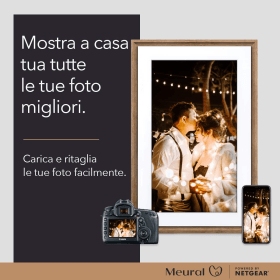 Netgear Meural Canvas II - 21.5inch (55cm) Canvas, Black Frame