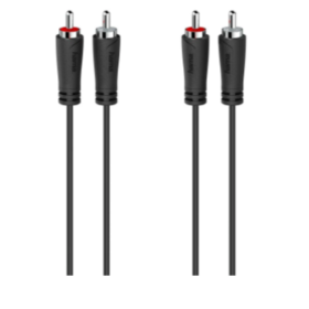 Hama Câble audio, 2 fiches RCA mâles - 2 fiches RCA mâles, 1,5 m