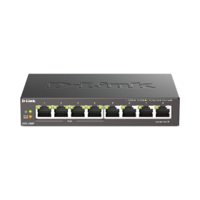 D-Link 8 ports Gigabit dont 4 ports PoE/PoE+ Métal Budget PoE 68W