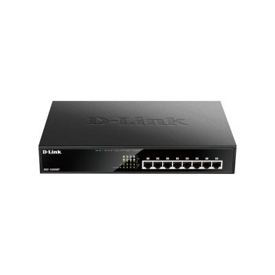 D-Link 8 ports Gigabit PoE/PoE+ Métallique Budget PoE 125 W
