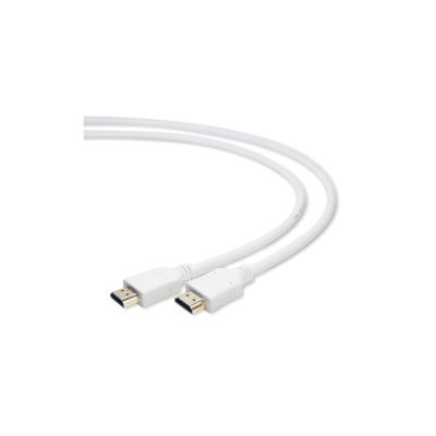 Cablexpert Cordon HDMI High Speed ethernet 2.0 3D/4K UHD Blanc 1.80m