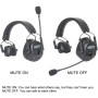 Came-TV Duplex Digital Wireless Headset Mixed 1 Single Ear&3 Dual Ear