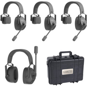 Came-TV Duplex Digital Wireless Headset Mixed 3 Single Ear&1 Dual Ear