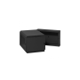 Rondson Coffret mural pivotant 19" 6U - acier NOIR