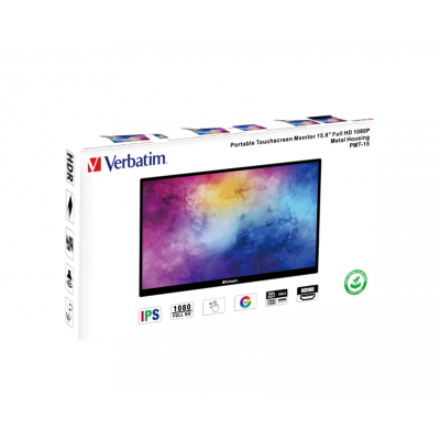 Verbatim PMT-15 Moniteur portable à écran tactile 15,6" Full HD 1080p