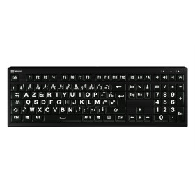 LogicKeyboard Clavier XL-Print Astra 2 White on Black FR (PC)