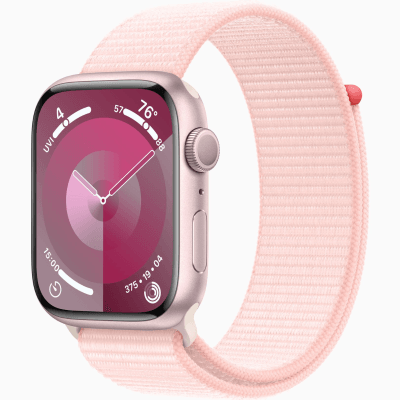 Apple Watch Series 9 GPS 45mm Pink Alu Light Pink Sport Loop