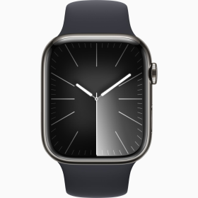 Apple Watch Series9 Cell 45mm Graphite Ssc Midnight Sp Bnd S