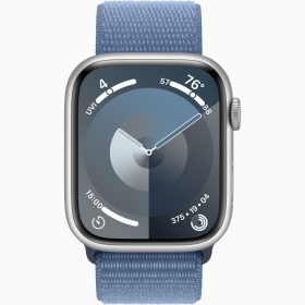 Apple Watch Series9 Cell 41mm Silver Alu Winter Blue Sp Loop