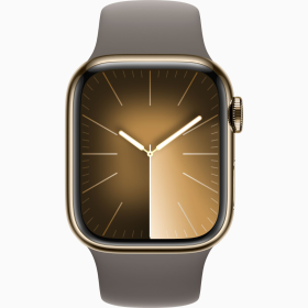 Apple Watch Series9 Cell 41mm Gold Ssc Clay Sport Band S/M