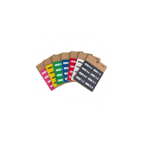 Lenzcameratools Filter Tags IRND 0.3-2.4 Pink/White letters| 8 Tags
