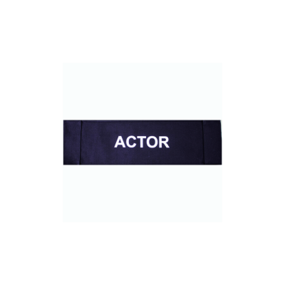 Filmcraft Preprinted CANVAS "ACTOR" Black