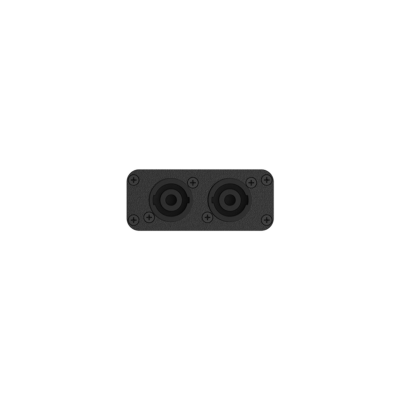Audac Plaque de 2 x connecteurs Speakon VIRO5(D) noir