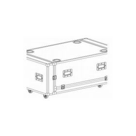 DAS Flight case de transport pour 2 retours de scène ROAD12A