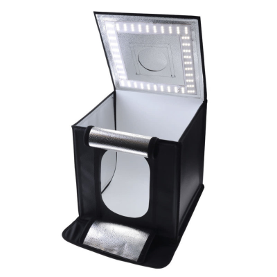 Caruba Portable photo studio 40x40x40cm with loose LED lamps