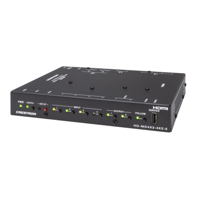 Crestron Sélecteur AV 4x2 4K60 4:4:4 HDR