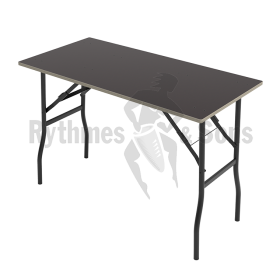 Rythmes & Sons Table pliante noir 1120x560xH720mm