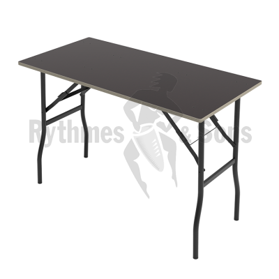 Rythmes & Sons Table pliante noir 1120x560xH720mm