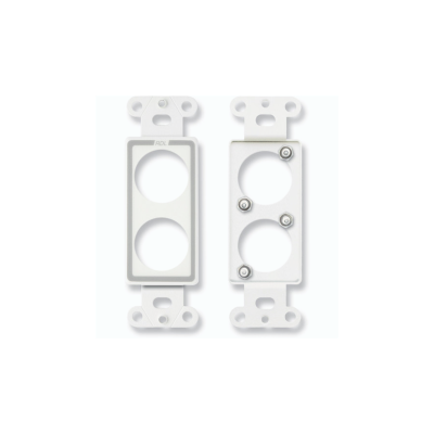 RDL Plaque double blanche pour deux embases D-D2