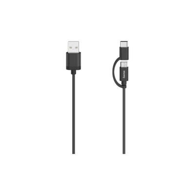 Hama Cable Usb 2.0 A / C+µb Or Nr 0,75M