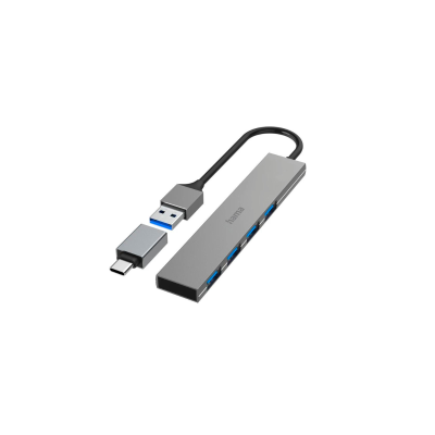 Hama Hub Usb 3.2G1-Usb-C/A-4Xusb-A 5Gb/S