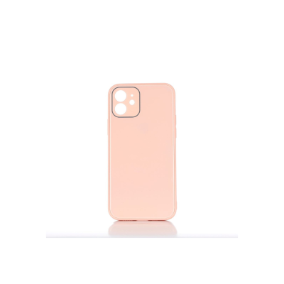 WE Coque de protection GLASS APPLE IPHONE 12 Rose poudré