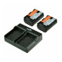 Jupio 2x Batteries LP-E6 1700mAh + USB Chargeur Double