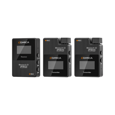 COMICA  2.4G Digital Dual-channel Wireless Microphone D2 BLACK