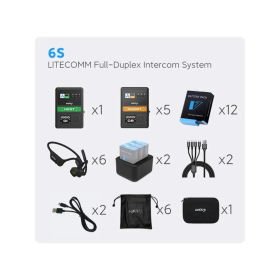 VAXIS LITECOMM Full-Duplex Intercom System 6S  - EU