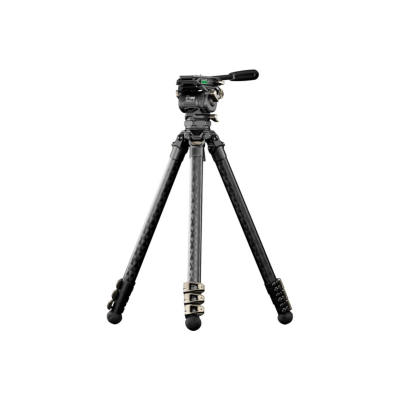 Tilta Trépied carbone 3 sections Tête fluide cinema 75mm Gris
