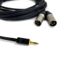 Cordon Jack 3.5 Stereo Male vers 2 XLR Male - 2m