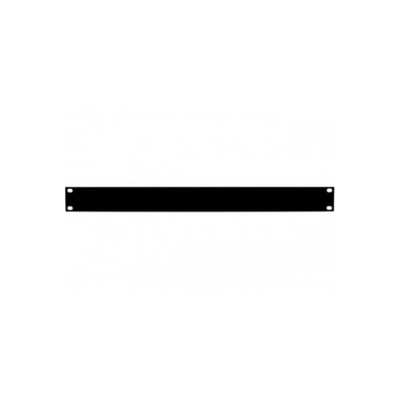 Face 19" 1U pleine en acier noir