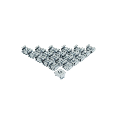 Sachet de 100 écrous-cages M6 en acier zingué