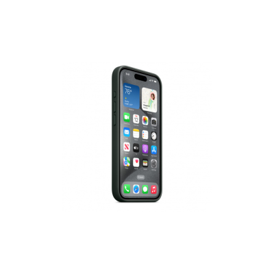Apple Coque tissage fin Iphone 15 Pro avec MagSafe - Evergreen