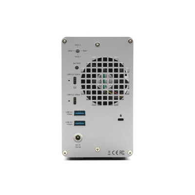OWC Mercury Elite Pro Dual 12TB Bureau USB 3.2 (10Gb/s) + Hub 3 ports