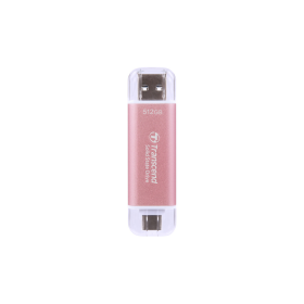 Transcend 512GB USB External SSD ESD310P USB 10Gbps Type C/ A Pink