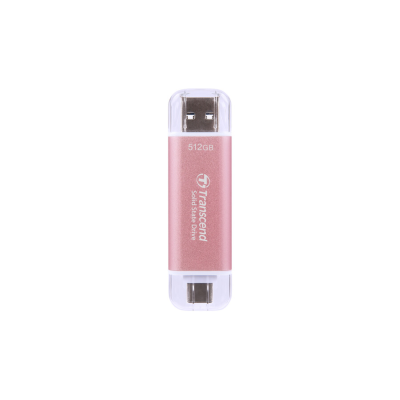 Transcend 512GB USB External SSD ESD310P USB 10Gbps Type C/ A Pink