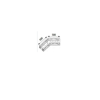 ASD Angle 2D 135° Section 250 Alu Carré