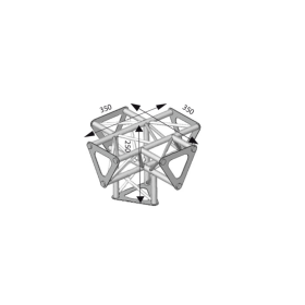 ASD Angle 5D 90° Section 150 Triangulaire Alu
