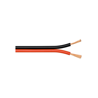 Rondson Câble Haut-Parleur 2 x 1,5 mm x 100 ml couleur rouge et noire