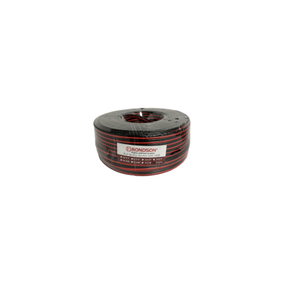 Rondson Câble Haut-Parleur 2 x 4,0 mm x 100 ml couleur rouge et noire