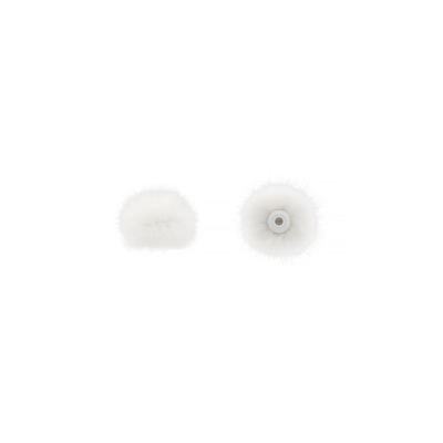 Bubblebee 2x bonnette poils pour microcravate Supp. c.r. XS Blanc