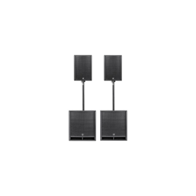 HK AUDIO 2 PRO-112 FD2, 2 PRO-118 SD2 + 2 mâts K&M