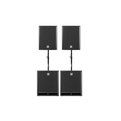 HK AUDIO 2 PRO 12, 2 PRO 18S + 2 mâts QUIKLOK