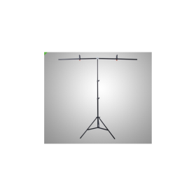 VISICO Support de fond d'écran barre en T, H 1,90m, largeur 1,50m