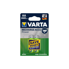 Varta HR6/AA x2 2600mAh Rechargeable Ready to use